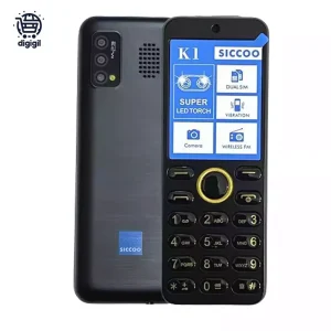 گوشی موبایل سیکو مدل SICCOO K1 با طراحی ساده، نمایشگر 1.77 اینچی، حافظه 32 مگابایت، دوربین 0.08 مگاپیکسل و باتری 1200 میلی‌آمپر، گزینه‌ای اقتصادی و کارآمد برای استفاده روزمره است.