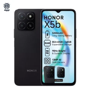 قیمت و خرید گوشی موبایل آنر Honor X5b با صفحه‌نمایش 6.56 اینچی، باتری 5200 میلی‌آمپر، دوربین 13 مگاپیکسل و اندروید 14؛ اقتصادی و کاربردی برای همه.